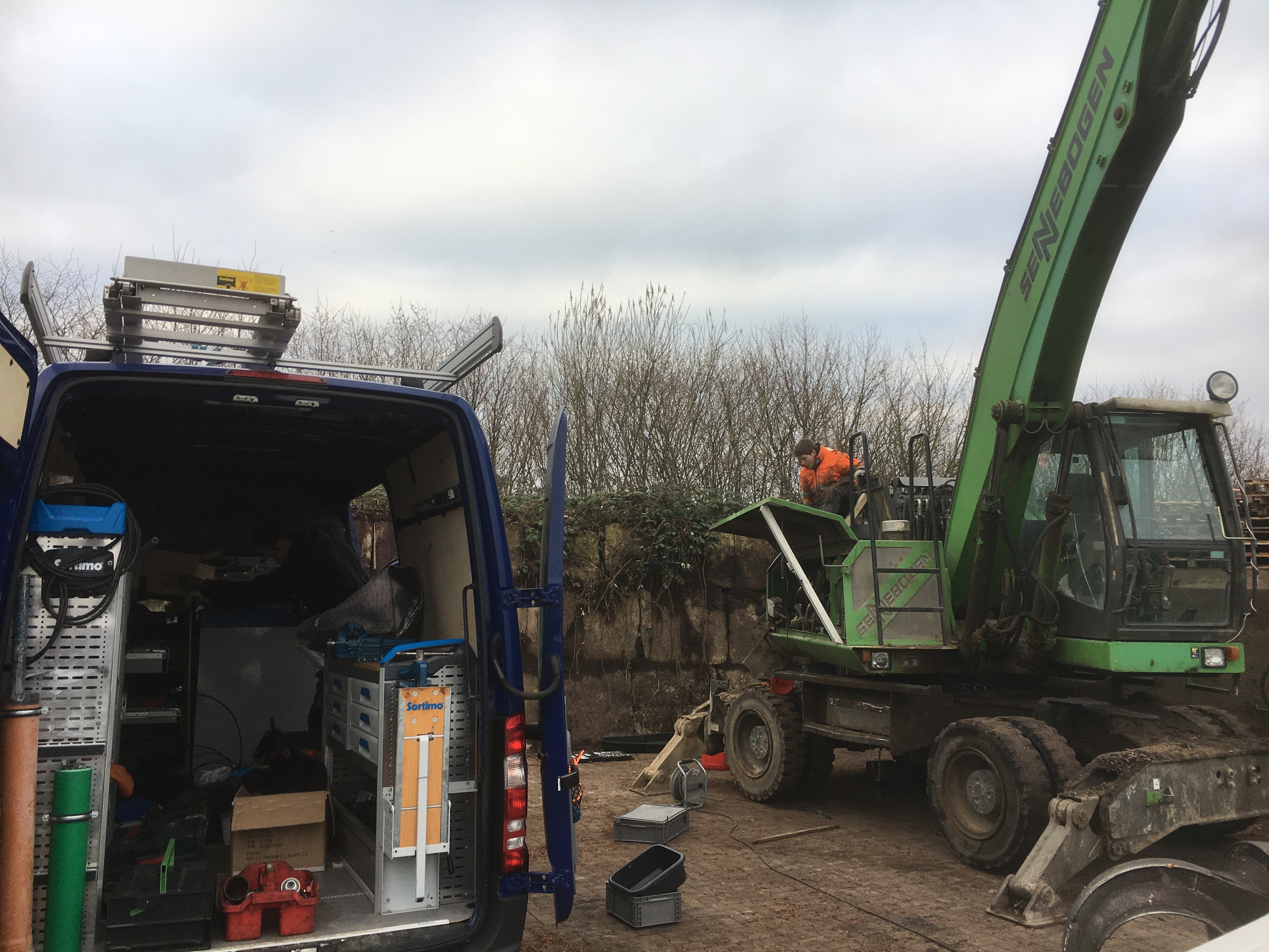 Wartung von Umschlagger&auml;ten